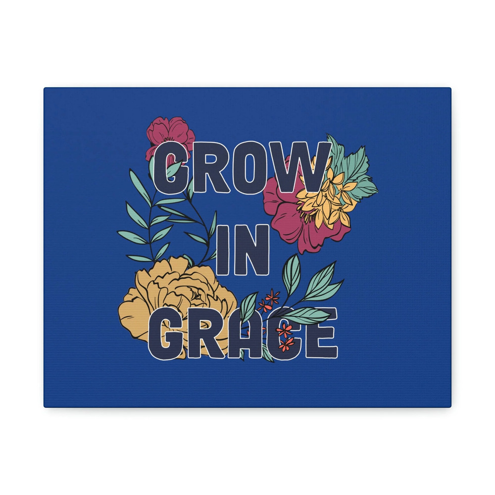 Scripture Walls Grow In Grace 2 Peter 3:18 Yellow Flower Christian Wall Art